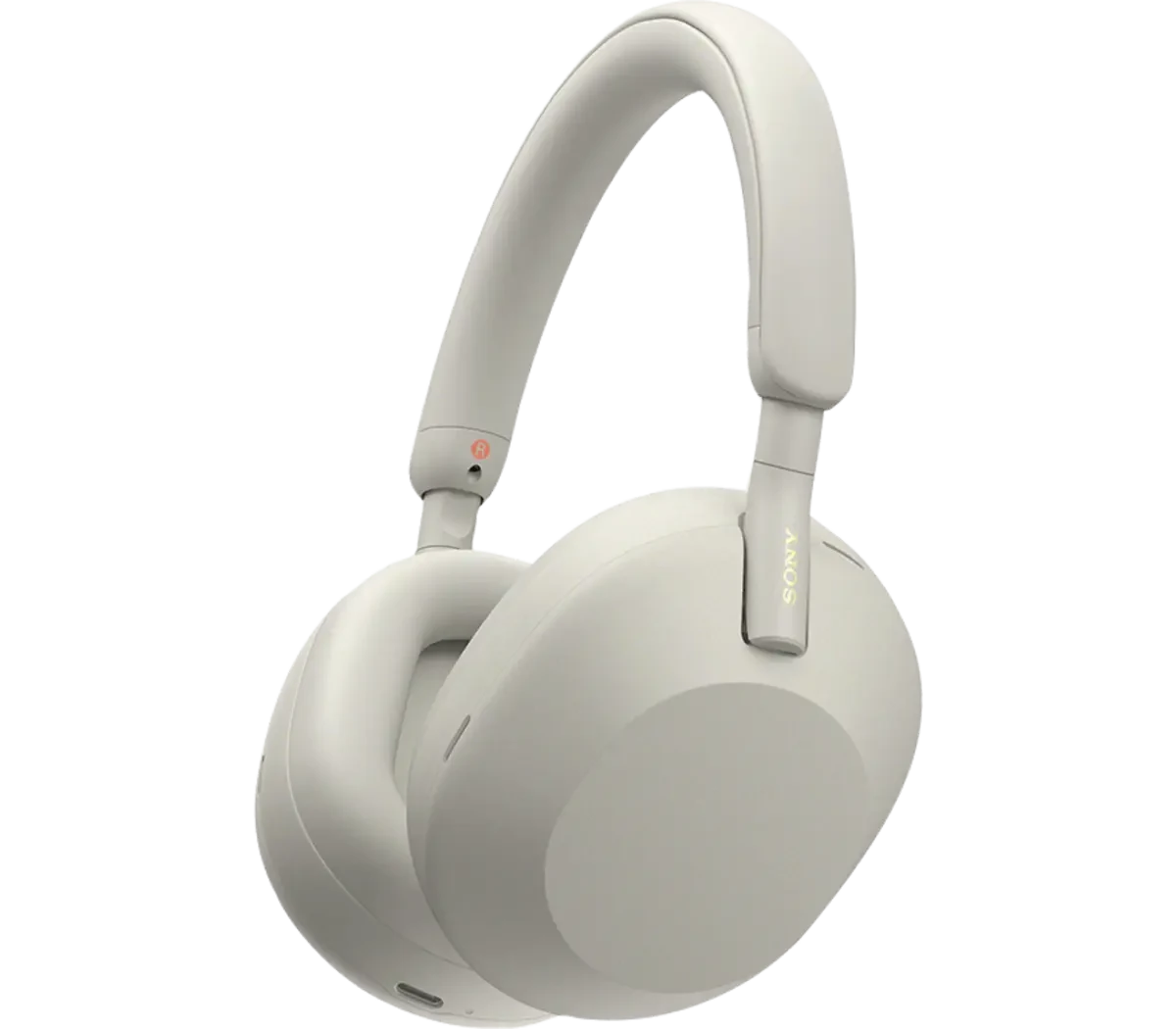 Sony WH-1000XM5 headphones in Silver